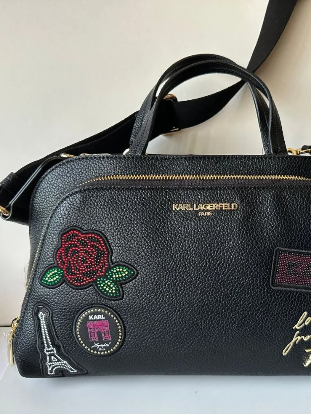 NWT $248 Karl lagerfeld new style top handles satchel